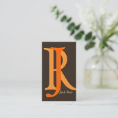 Cartes d'affaires monogrammes (Debout devant)