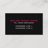 Cartes D'Affaires Pour Cosmetologues (Dos)