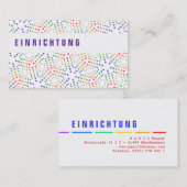 Cartes d'affaires Rainbow (Devant / Derrière)