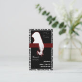 Cartes d'affaires Red Salon et rendez-vous (Debout devant)