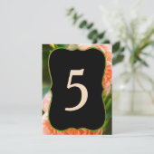 CARTES D'AFFECTATION DE TABLE - CHANGER LES N° SUR (Debout devant)