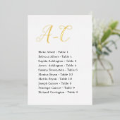 Cartes d'affectation de table pour invités de mari (Debout devant)