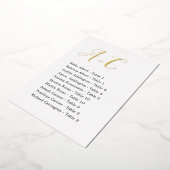 Cartes d'affectation de table pour invités de mari (Rotation)