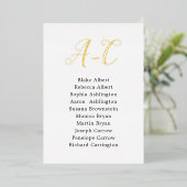 Cartes d'affectation de table pour invités de mari (Debout devant)