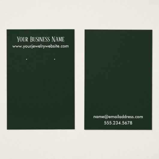 Cartes d'affichage À feuillage persistant simples (Devant & derrière)