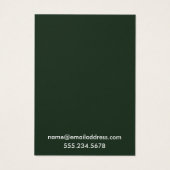 Cartes d'affichage À feuillage persistant simples (Dos)