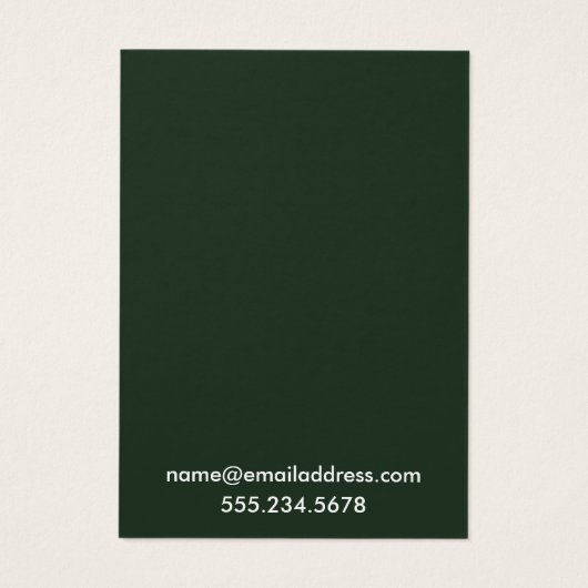 Cartes d'affichage À feuillage persistant simples (Dos)