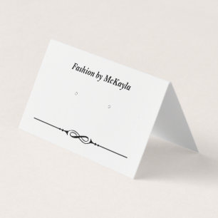 Cartes d'affichage à oreille classiques pliées à l