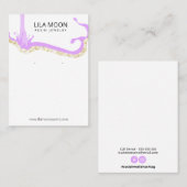 Cartes d'affichage à oreille en résine liquide (Devant / Derrière)