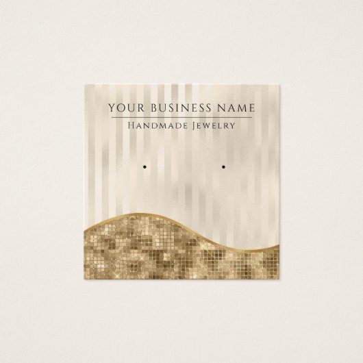 Cartes d'affichage à oreille en verre de champagne (Devant)