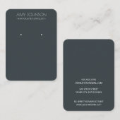 Cartes d'affichage à oreille grise minimale (Devant / Derrière)