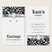 Cartes d'affichage à oreille joaillerie mignonne l (Devant & derrière)