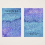 Cartes d'affichage à oreille Mandala à deux tons (Devant & derrière)