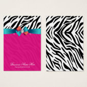 Cartes d'affichage à oreille pour impression rose (Devant & derrière)
