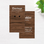 Cartes d'affichage à oreilles Bijoux en bois de ch (Bureau)