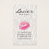 Cartes d'affichage à oreilles joaillerie Cute Zebr (Dos)