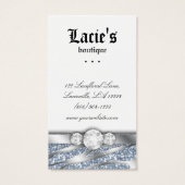 Cartes d'affichage à oreilles joaillerie Cute Zebr (Dos)