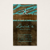 Cartes d'affichage à oreilles joaillerie Zebra Sta (Dos)