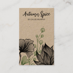 Cartes d'affichage à thème Kraft