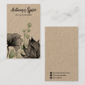 Cartes d'affichage à thème Kraft (Devant / Derrière)