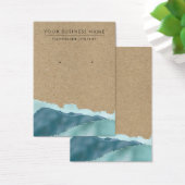 Cartes d'affichage Abstrait Blue Turquoise Kraft (Bureau)