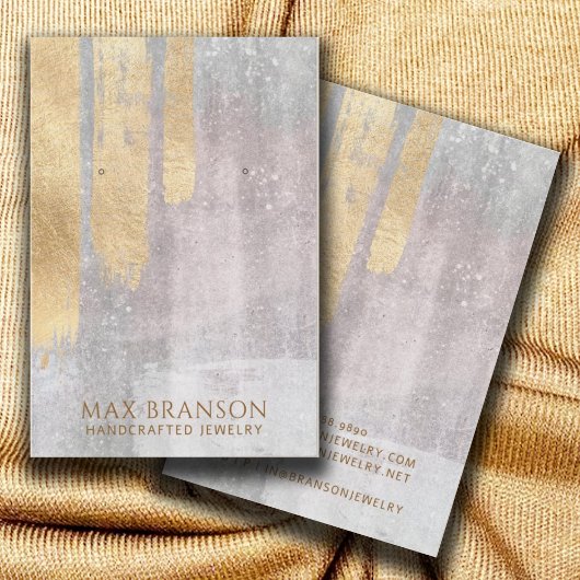 Cartes d'affichage Abstraites Gold Pink Jewelry De