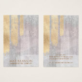 Cartes d'affichage Abstraites Gold Pink Jewelry De (Devant & derrière)