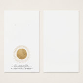 Cartes d'affichage Abstraites Gold Sun Faux Foil (Devant & derrière)