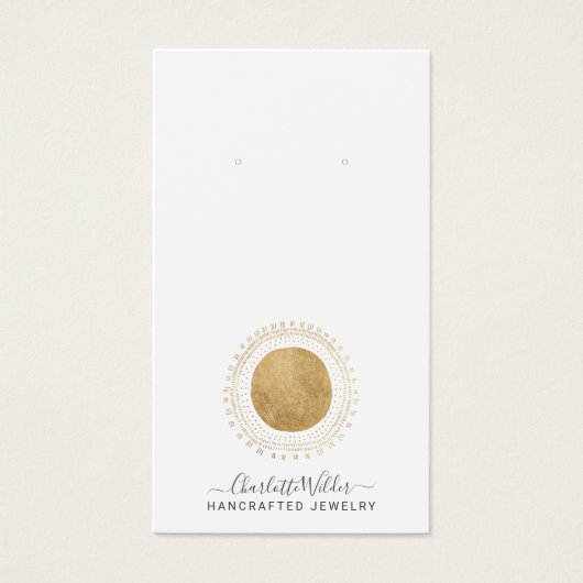 Cartes d'affichage Abstraites Gold Sun Faux Foil (Devant)