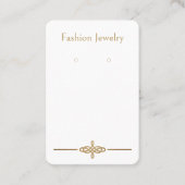 Cartes d'affichage Art Déco personnalisées "dorées (Devant)