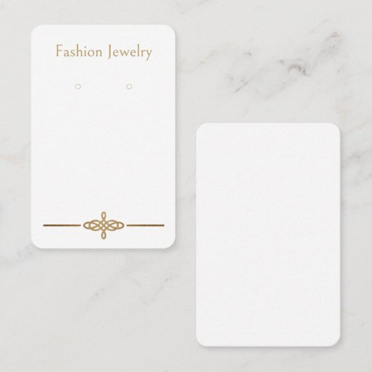 Cartes d'affichage Art Déco personnalisées "dorées (Devant / Derrière)