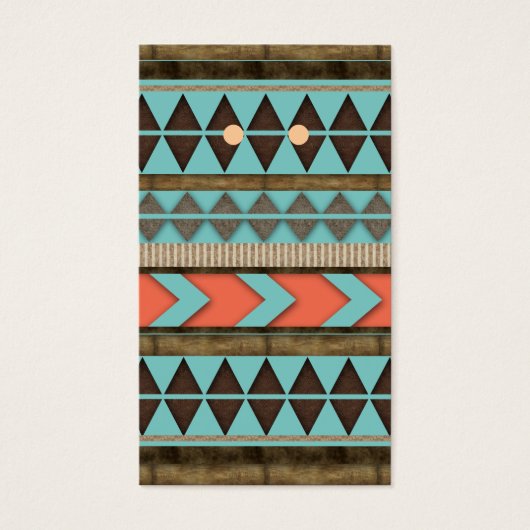 Cartes d'affichage artisanales Cool Aztec Motif (Devant)