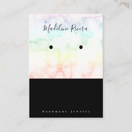 Cartes d'affichage artisanales en marbre (Devant)