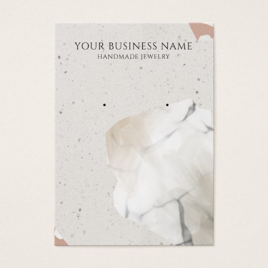 Cartes d'affichage Beige Terrazzo (Devant)