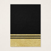 Cartes d'affichage Black Luxe Faux Gold (Dos)