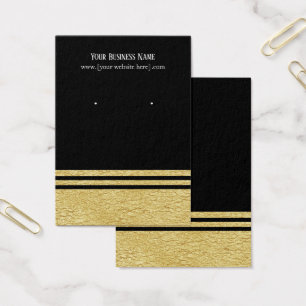 Cartes d'affichage Black Luxe Faux Gold