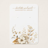 Cartes d'affichage Boho Pastel Watercolor Fleurs s (Devant)