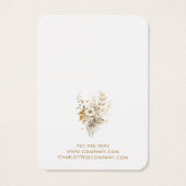 Cartes d'affichage Boho Pastel Watercolor Fleurs s (Dos)