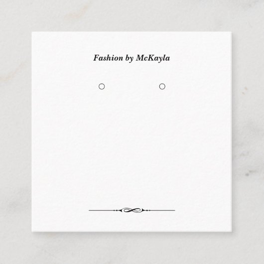 Cartes d'affichage Carré classique personnalisées (Devant)