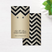 Cartes d'affichage Chevron Bijoux en or Noir (Bureau)
