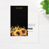 Cartes d'affichage Chic Sunflowers Gold Black (Bureau)