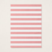 Cartes d'affichage Classy Pink Stripes (Dos)