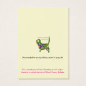 Cartes d'affichage de bijoux de logo à poinçonner (Dos)