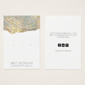 Cartes d'affichage de bijoux de Parties scintillan (Devant & derrière)