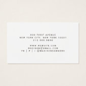 Cartes d'affichage de bijoux de Parties scintillan (Dos)