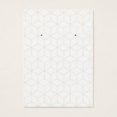 Cartes d'affichage de bloc couleur or (Devant)