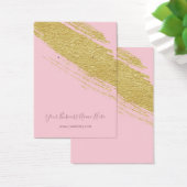 Cartes d'affichage de la brosse d'or rose pâle (Bureau)