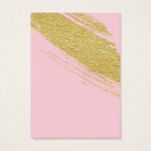 Cartes d'affichage de la brosse d'or rose pâle (Dos)