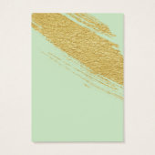 Cartes d'affichage de la brosse d'or verte Mint (Dos)