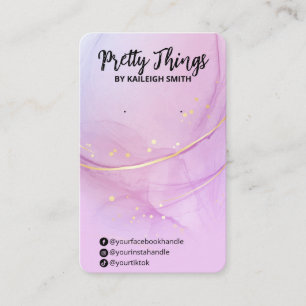 Cartes d'affichage de l'encre d'alcool pourpre